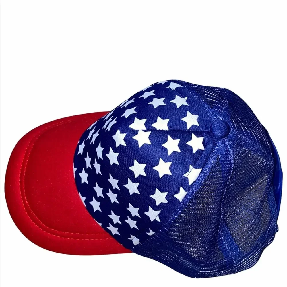 United States American Flag Inspired Stars Red, White and Blue Snapback Cap